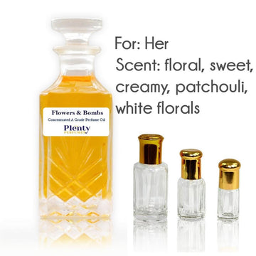 Perfume Oil Flowers & Bombs Itr - Plenty Perfumes